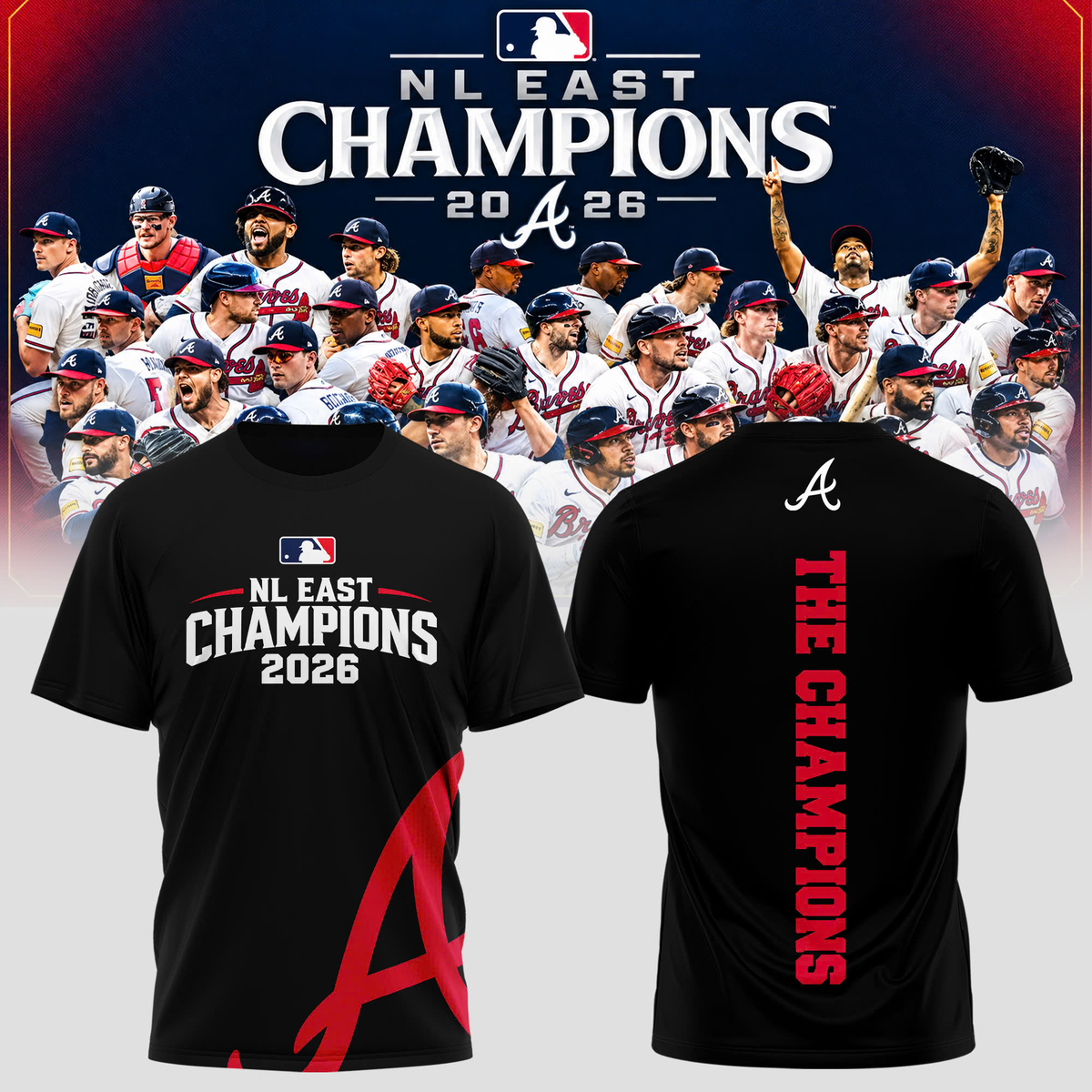 Braves — 2026 NL East Champions T-Shirt