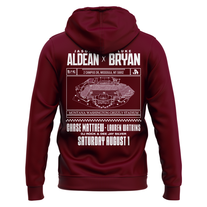Limited Edition Montana Grizzlies x Jason Aldean And Luke Bryan Hoodie