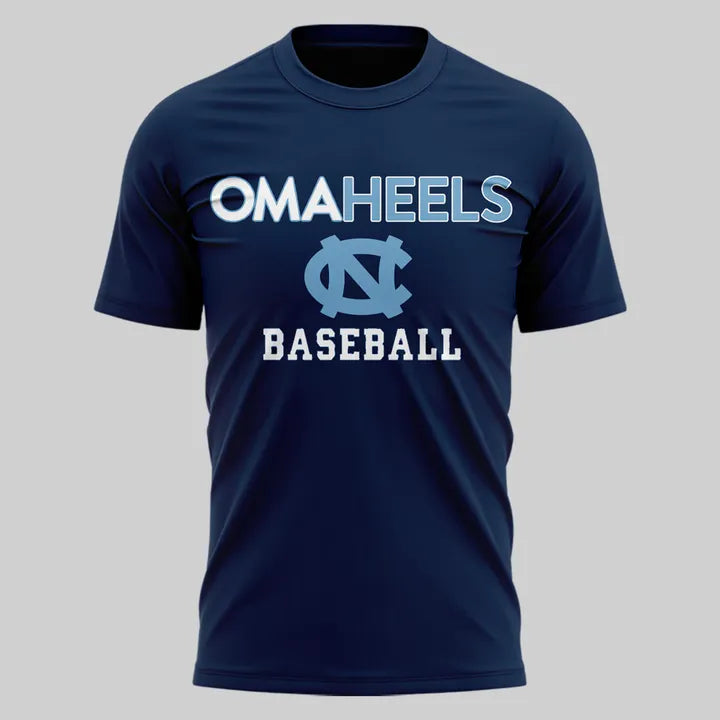 North Carolina Tar Heels 2026 Baseball College World Series Omaheels T-shirt
