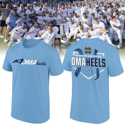 06.North Carolina Tar Heels 2026 Baseball College World Series Omaheels T-shirt