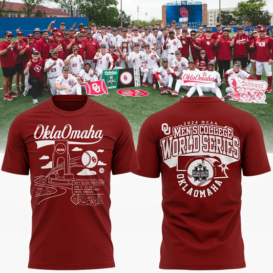 Sooners Crimson 2026 NCAA Division I Baseball National Champions Locker Room Shirt