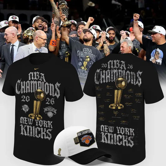 NY Knicks 2026 Finals Champions Limited Edition Locker Room Tshirt