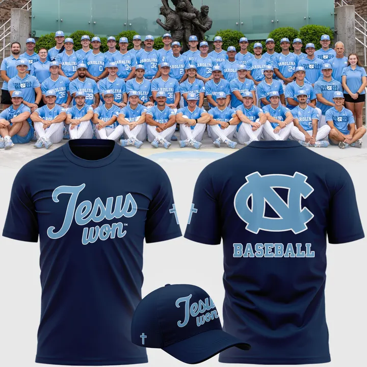 North Carolina Tar Heels JESUS WON T-shirt