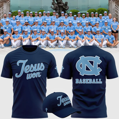 North Carolina Tar Heels JESUS WON T-shirt