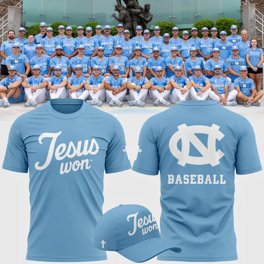 North Carolina Tar Heels JESUS WON T-shirt