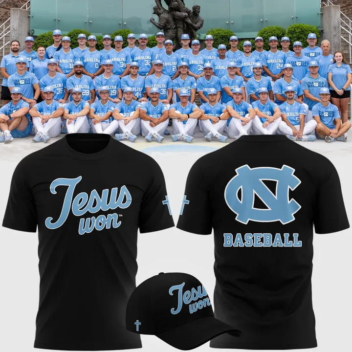 North Carolina Tar Heels JESUS WON T-shirt
