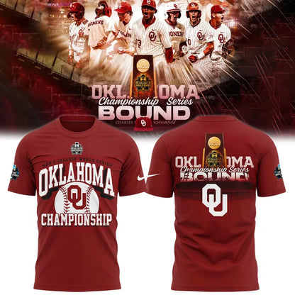 Oklahoma Baseball 2026 "OklaOmaha" T-shirt - Red