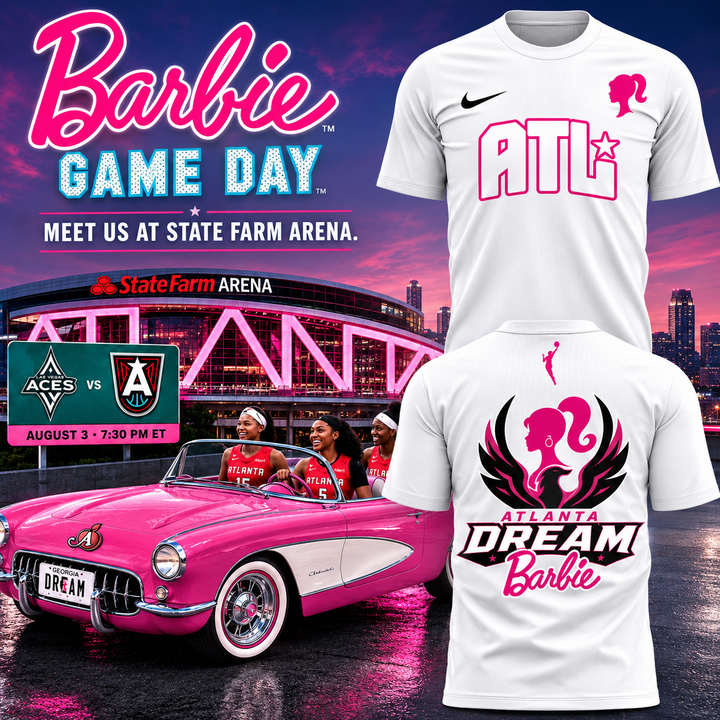 6. Barbie Game Day Atlanta Dream 2026 Shirt