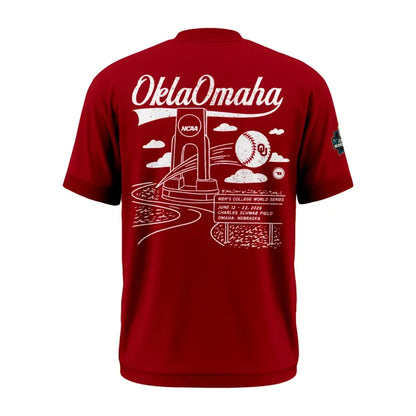 Oklahoma Sooners 2026 NCAA Baseball National Champions Locker Room T-Shirt - Red