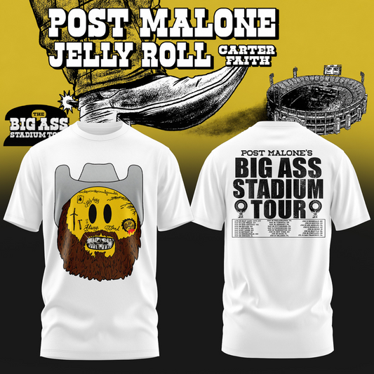 Perfect 2026 Post Malone - THE BIG ASS Stadium Tour Part 2 T-Shirt
