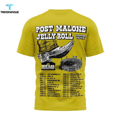Limited THE BIG ASS Stadium Tour Part 2 - Post Malone T-Shirt
