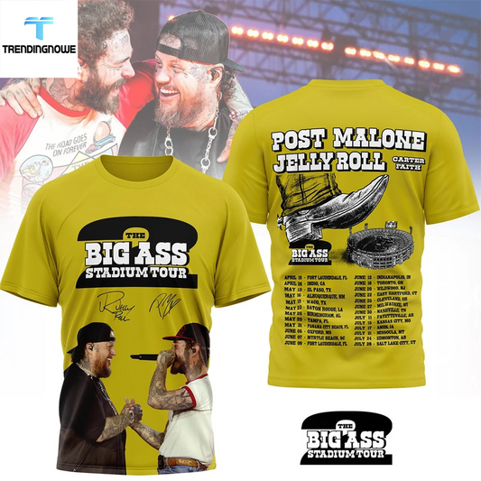 Limited THE BIG ASS Stadium Tour Part 2 - Post Malone T-Shirt