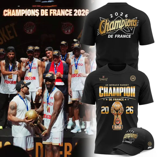 AS Monaco Basket 2026 French League Champions T-shirt