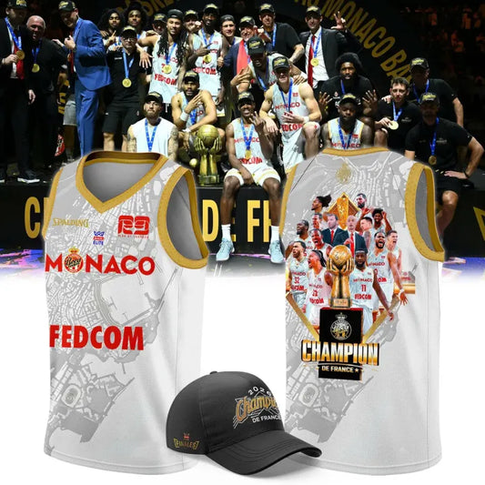 AS Monaco Basket 2026 Betclic Élite Champions Two-Sided Graphic Jersey