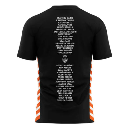 Valencia Basket 2026 Liga Endesa Champions T-Shirt - Black Basketball Tee