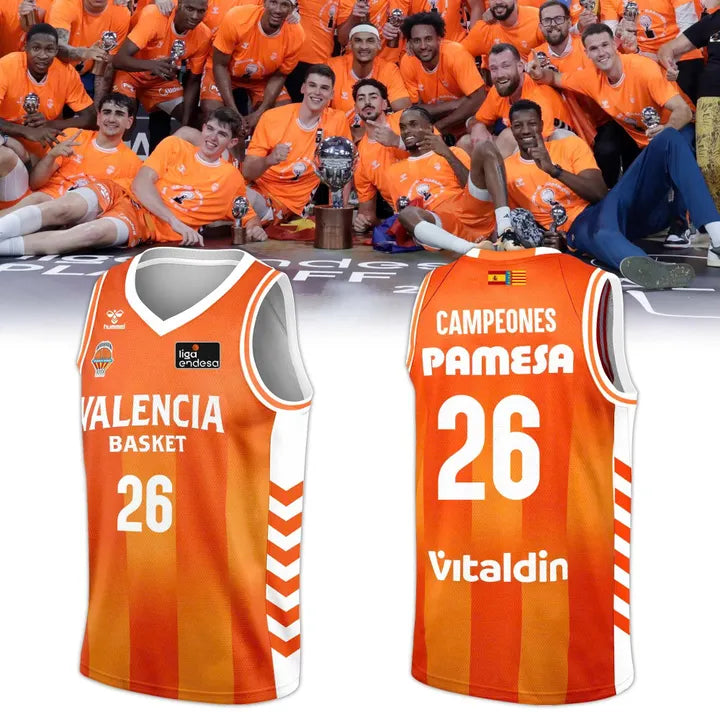 Valencia Basket 2026 Liga Endesa Champions Basketball Jersey