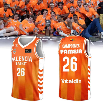 Valencia Basket 2026 Liga Endesa Champions Basketball Jersey