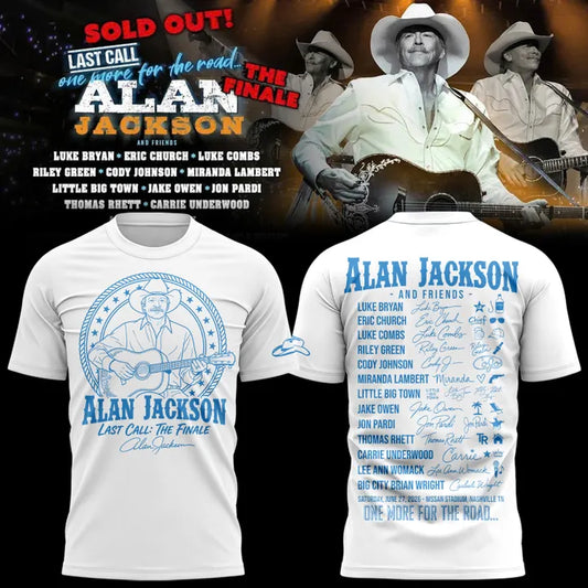 Exclusive Version Alan Jackson “Last Call… The Finale” 2026 Tshirt