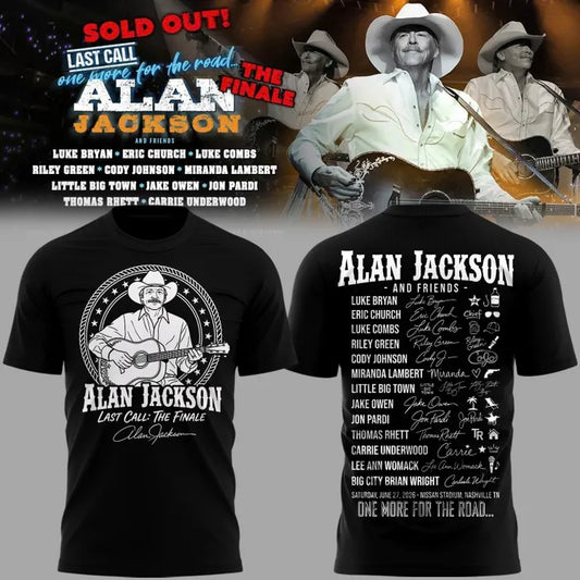 Exclusive Version Alan Jackson “Last Call… The Finale” 2026 Tshirt