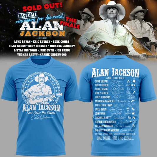 Exclusive Version Alan Jackson “Last Call… The Finale” 2026 Tshirt