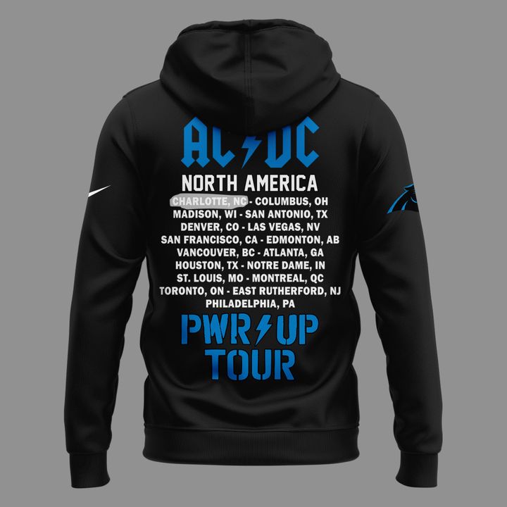 Hoodie AC/DC x Carolina Panthers - Power Up Tour 2026 Hoodie