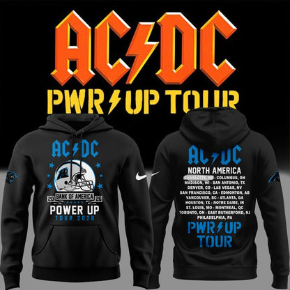 Hoodie AC/DC x Carolina Panthers - Power Up Tour 2026 Hoodie