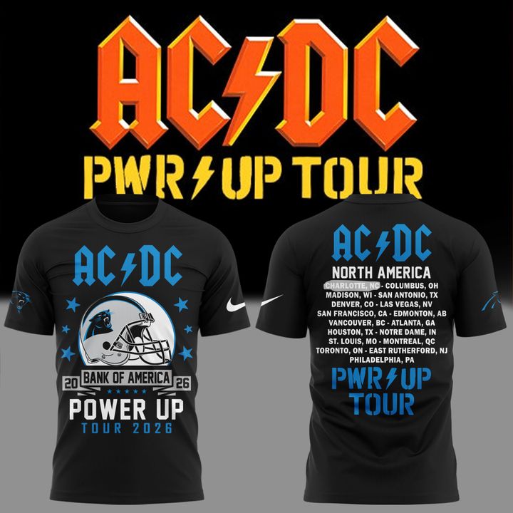 AC/DC x Carolina Panthers - Power Up Tour 2026 T-Shirt