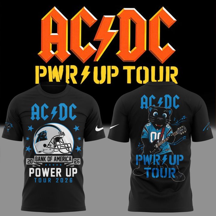 Perfect Tshirt AC/DC x Carolina Panthers - Power Up Tour 2026 T-Shirt