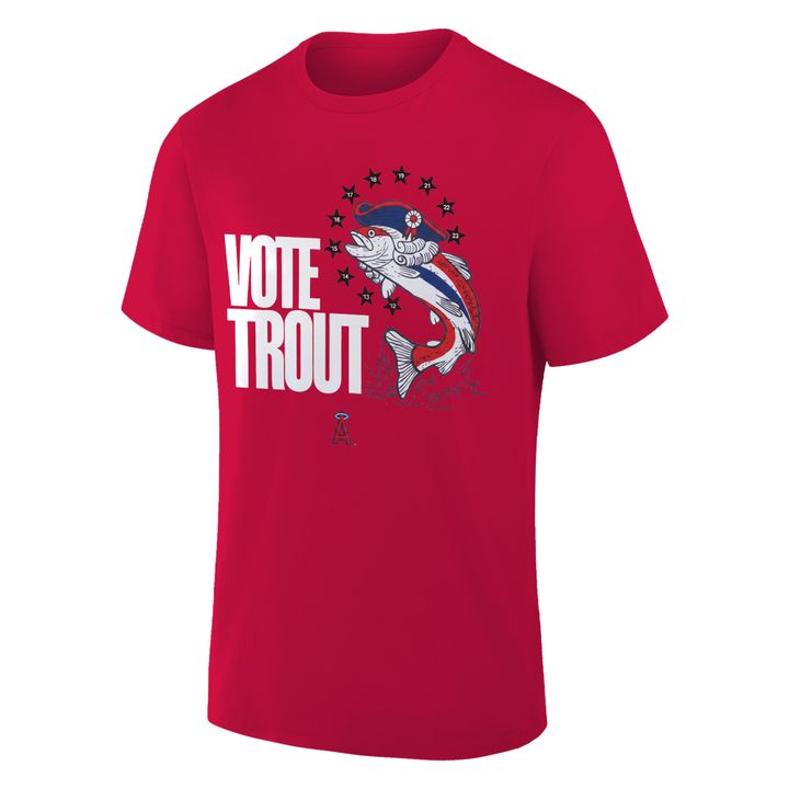 Los Angeles Angels Vote Mike Trout All-Star Game Red Tee