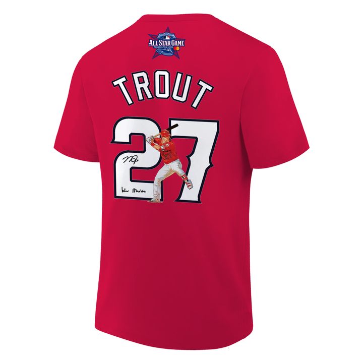 Los Angeles Angels Vote Mike Trout All-Star Game Red Tee
