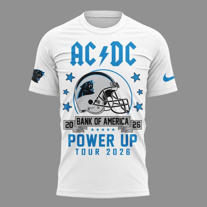Limited Edition AC/DC x Carolina Panthers - Power Up Tour 2026 T-Shirt