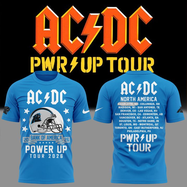 2026 Power Up Tour AC/DC x Carolina Panthers T-Shirt