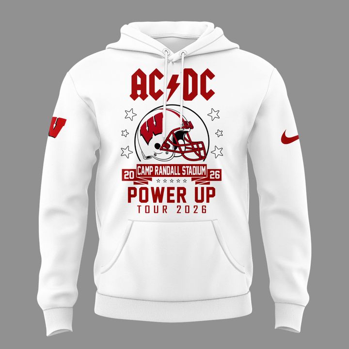 Perfect Hoodie AC/DC x Wisconsin Badgers Football - Power Up Tour 2026 Hoodie