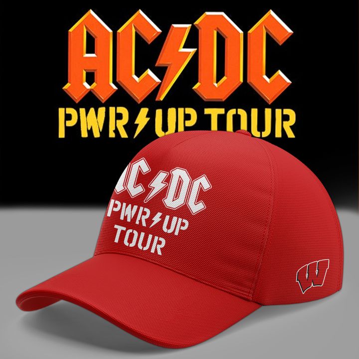 AC/DC x Wisconsin Badgers Football - Power Up Tour 2026 T-Shirt