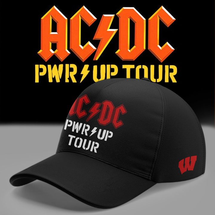 Limited Edition AC/DC x Wisconsin Badgers Football - Power Up Tour 2026 T-Shirt