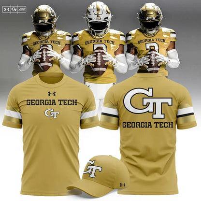 Official Georgia Tech Football 2026 New Old Gold T-shirt