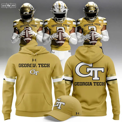 Official Georgia Tech Football 2026 New Old Gold Hoodie