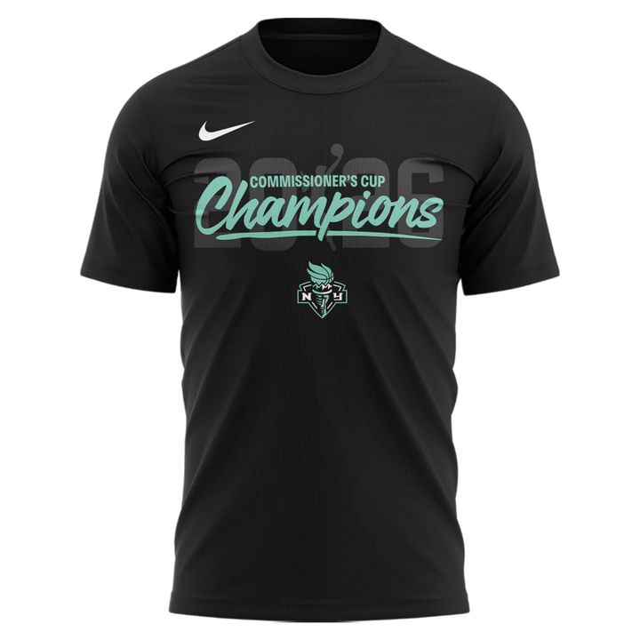 New York Liberty Seafoam 2026 COMMISSIONER’S CUP CHAMPIONS T-shirt