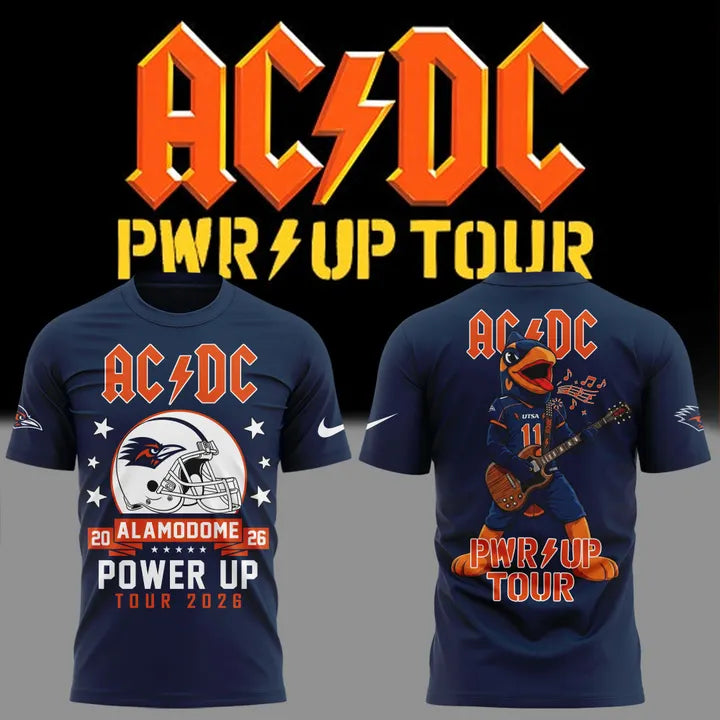 01. AC/DC x UTSA Roadrunners Football - Power Up Tour 2026 T-Shirt