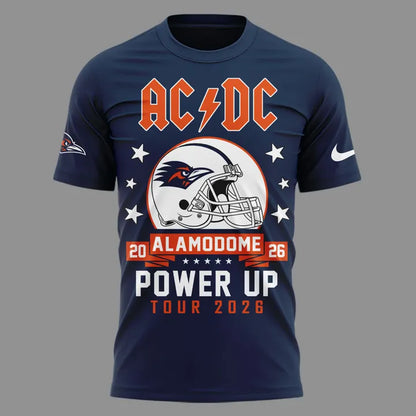 01. AC/DC x UTSA Roadrunners Football - Power Up Tour 2026 T-Shirt