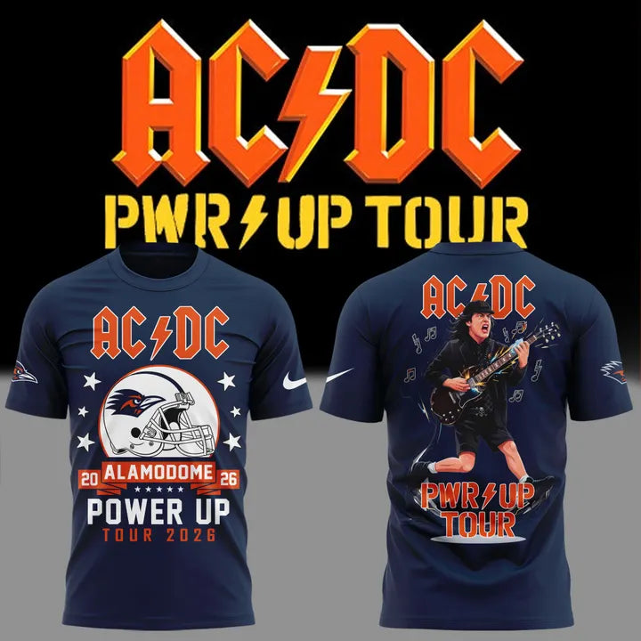 02. AC/DC x UTSA Roadrunners Football - Power Up Tour 2026 T-Shirt