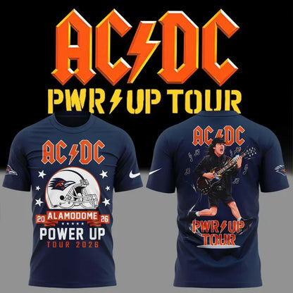 02. AC/DC x UTSA Roadrunners Football - Power Up Tour 2026 T-Shirt