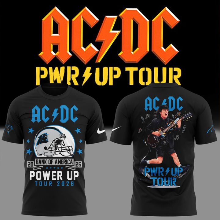 Perfect Tshirt AC/DC x Carolina Panthers - Power Up Tour 2026 T-Shirt