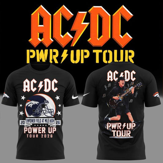 AC/DC x Denver Broncos - Power Up Tour 2026 T-Shirt