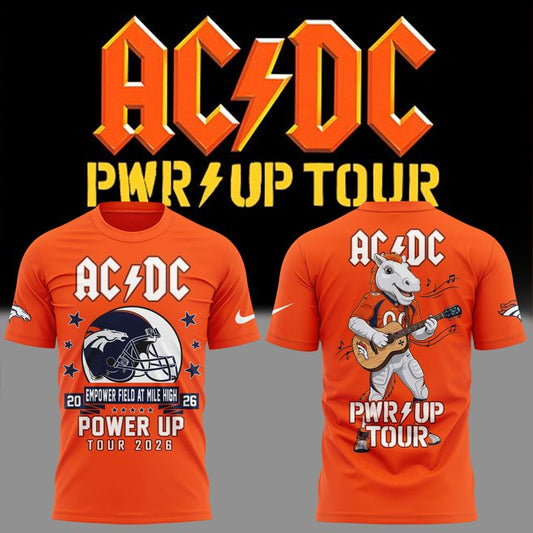 AC/DC x Denver Broncos - Power Up Tour 2026 T-Shirt