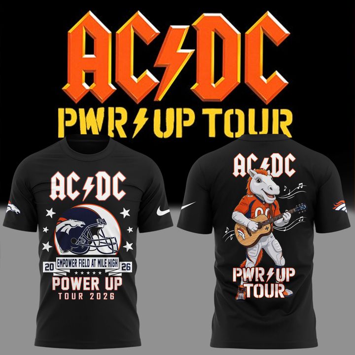 AC/DC x Denver Broncos - Power Up Tour 2026 T-Shirt