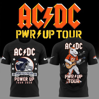 AC/DC x Denver Broncos - Power Up Tour 2026 T-Shirt