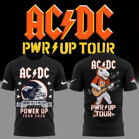 AC/DC x Denver Broncos - Power Up Tour 2026 T-Shirt