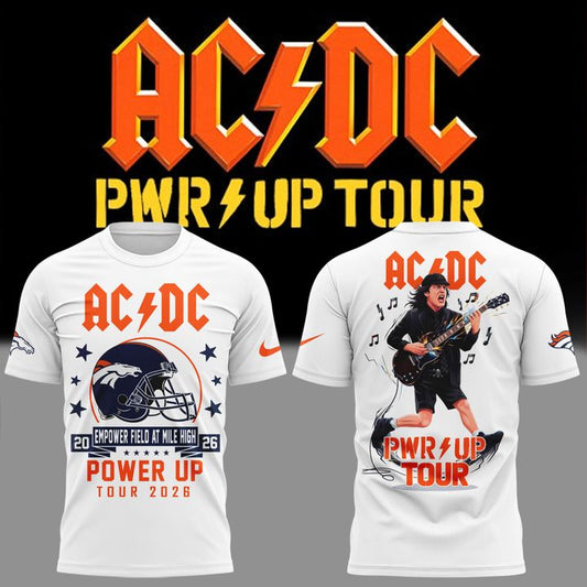 AC/DC x Denver Broncos - Power Up Tour 2026 T-Shirt