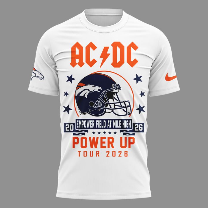 AC/DC x Denver Broncos - Power Up Tour 2026 T-Shirt